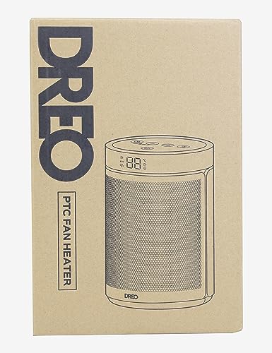 1500W Electric Heater, Energy Efficient Portable Ceramic, Thermostat 3 Modes 12H Timer, Overheat & Tip Over Protection, for Bedroom, Atom 316, Gold
