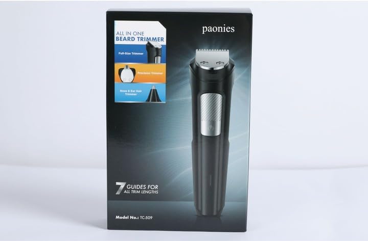 9 in 1 Mens Hair Trimmers, Cordless Rechargeable Hair Clippers with 7 Limit Combs, Stainless Steel Blades, 100% Waterproof Extra Long Life