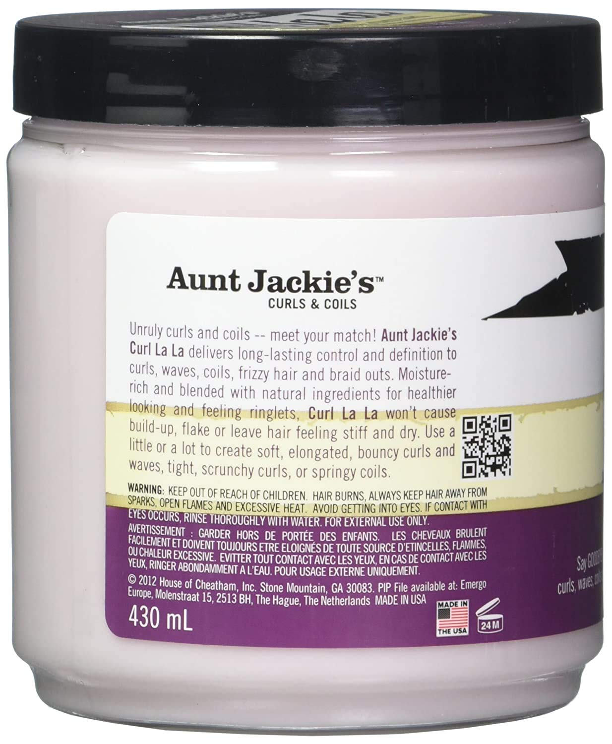 Aunt Jackie's Curls & Coils curl la la Defining Curl Custard Cream 426g