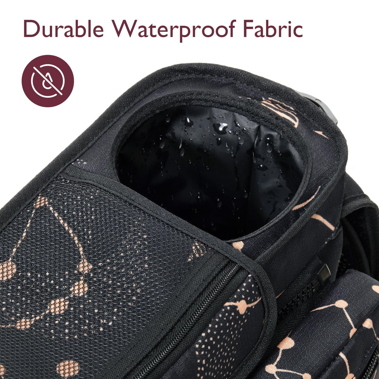 Momcozy Universal Baby Stroller Organizer, 2 Insulated Cup Holder, Detachable Zippered Pocket, Adjustable Shoulder Strap, Large capacity for baby essentials, Compact Design Fits Any Strollers