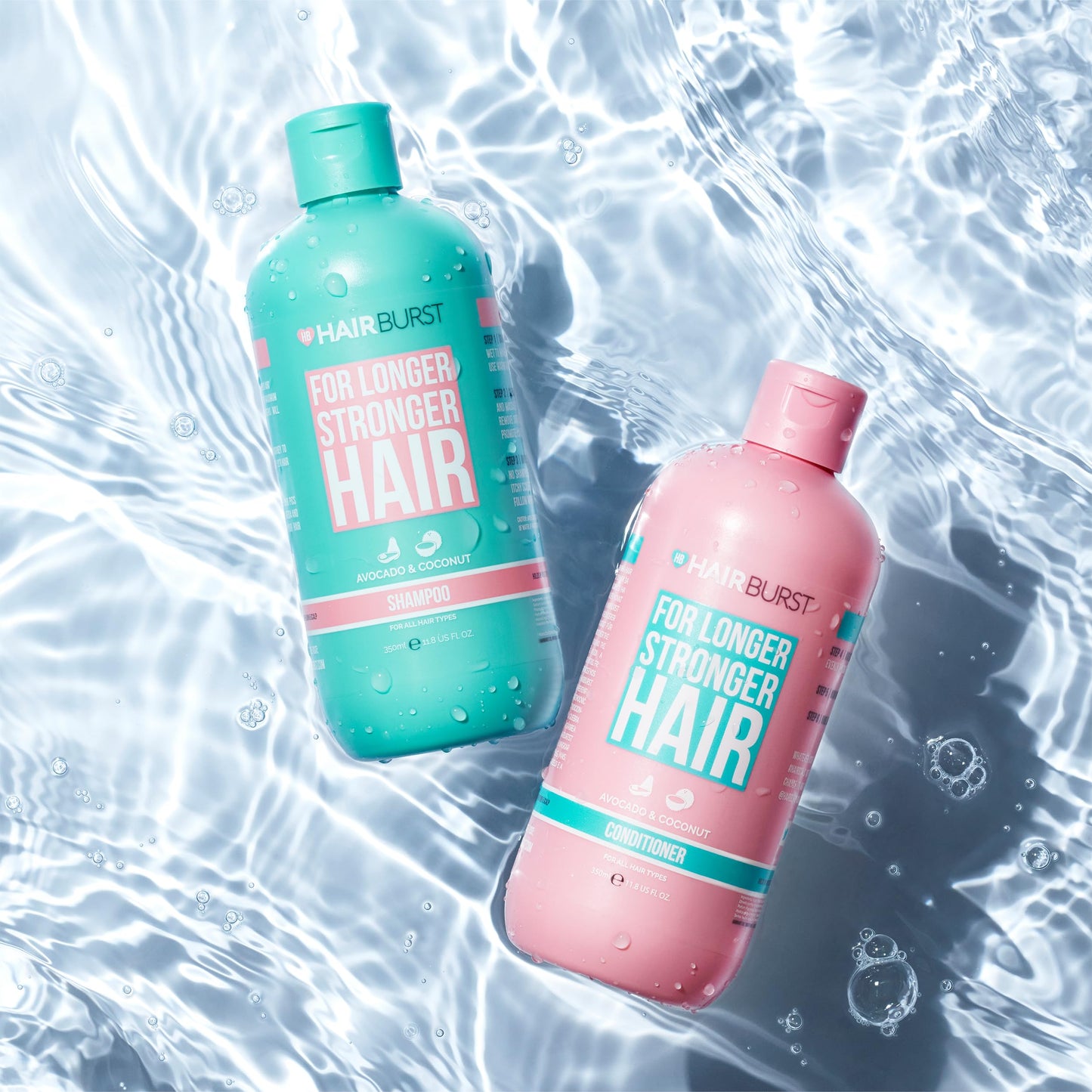 HAIR BURST Shampoo and Conditioner Set — SLS Free Hair Growth and Thickening Treatment, Coconut and Avocado Scent