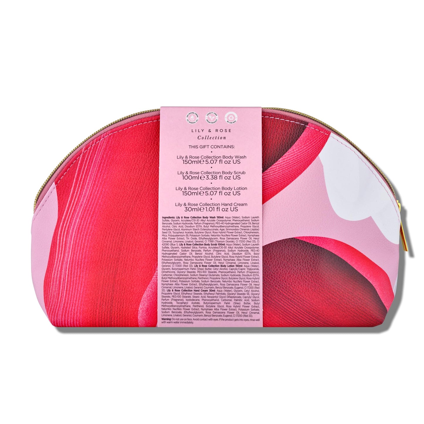 Sanctuary Spa Lily and Rose Collection Gift Set, Vegan, for Women, Birthday, Body and Bath Set