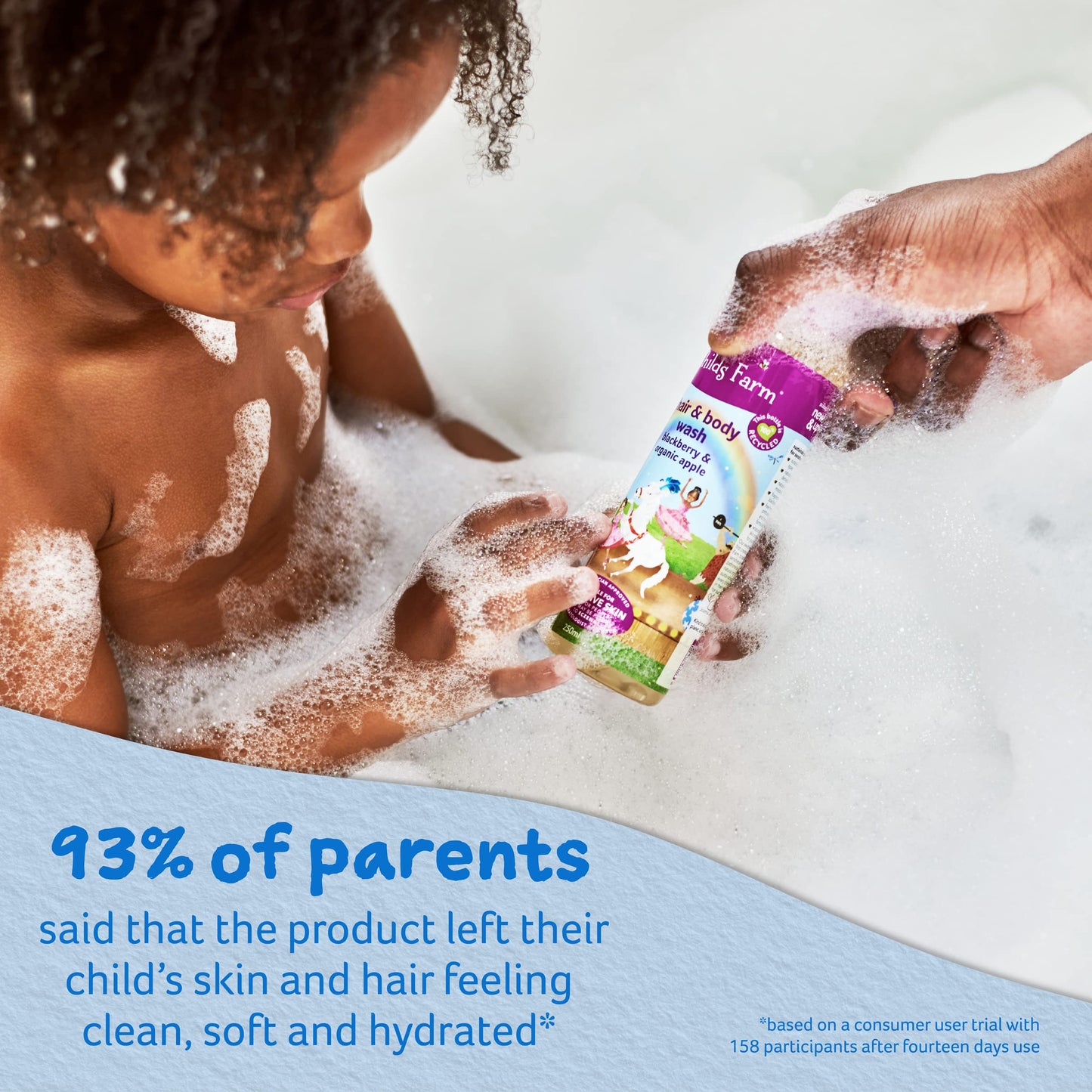 Childs Farm | Kids Hair & Body Wash 250ml | Blackberry & Organic Apple | Suitable for Dry, Sensitive & Eczema-prone Skin