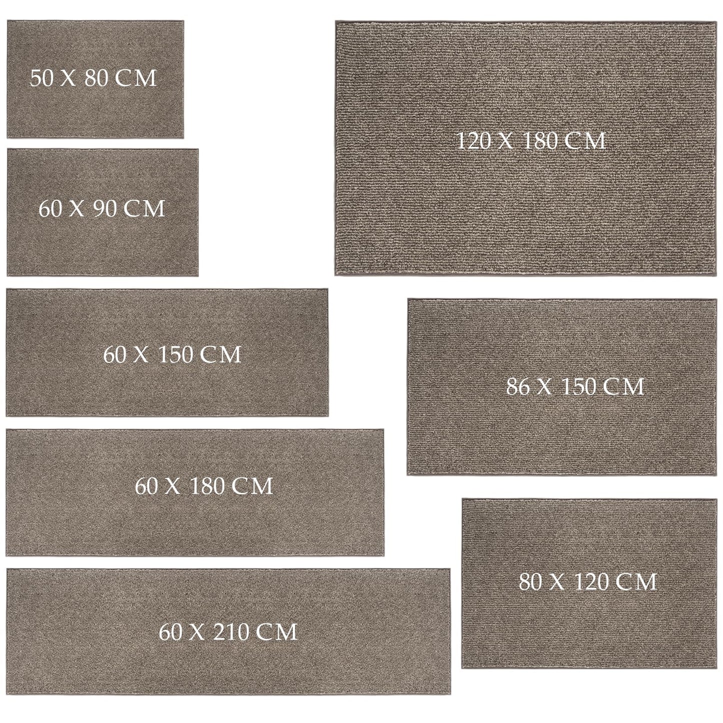 FCSDETAIL Dirt Trapper Indoor Door Mat 80 x 120 cm, Machine Washable Entrance Rug, Dog Doormat, Non-slip Inside Floor Mat for Entryway, Muddy Shoes & Paws