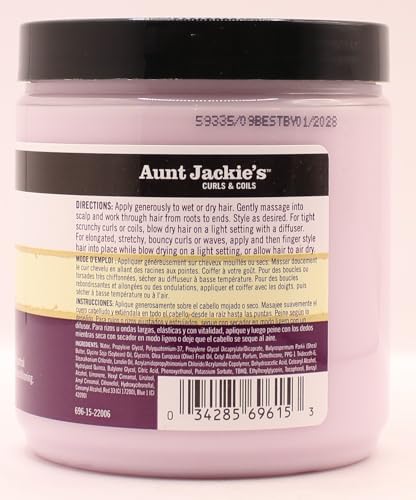 Aunt Jackies Curls & Coils TRIO BUNDLE |Oh So Clean Shampoo 355ml | Curl La La Defining Curl Custard 426 g | Quench Moisture Intensive Leave In Conditioner 355 ml