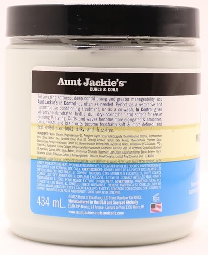 Aunt Jackies Curls & Coils Trio Bundle |Oh So Clean Shampoo 355Ml | Quench Moisture Intensive Leave In Conditioner 355 Ml | In Control Moisturizing And Softening Conditioner 426G