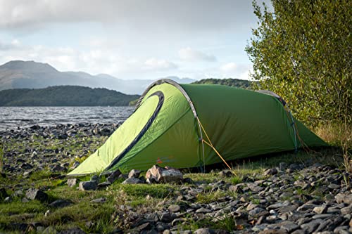 Vango Orion 200 2 Man Tunnel Tent [Amazon Exclusive], 5000mm HH with Alloy Poles, Lightweight, Camping, Climbing, Backpacking, Trekking, Pine