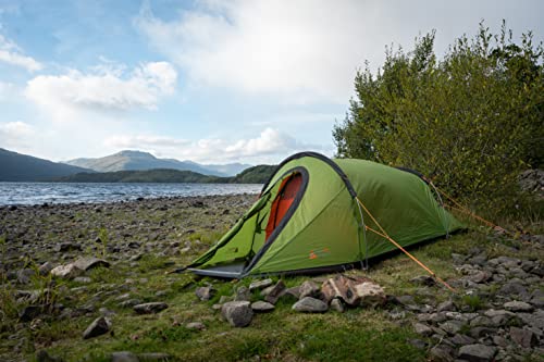Vango Orion 200 2 Man Tunnel Tent [Amazon Exclusive], 5000mm HH with Alloy Poles, Lightweight, Camping, Climbing, Backpacking, Trekking, Pine
