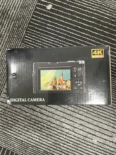 Digital Camera,Oiadek 4K 48MP Autofocus Vlogging Camera with 32G Memory Card 16X Digital Zoom,Compact Digital Camera with 3.0 inch 180° Flip Screen and Battery charger for Teenagers, Beginners,Adults