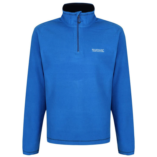 Regatta Mens Half Zip Fleece Pullover Jacket - Durable Outdoor Sports, Hiking, Cycling,Travelling, Golf, Quick Dry Extra Warm Lightweight Trekking Fleece Jacket Blue