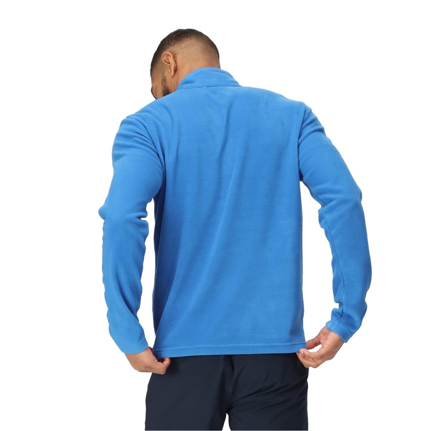 Regatta Mens Half Zip Fleece Pullover Jacket - Durable Outdoor Sports, Hiking, Cycling,Travelling, Golf, Quick Dry Extra Warm Lightweight Trekking Fleece Jacket Blue