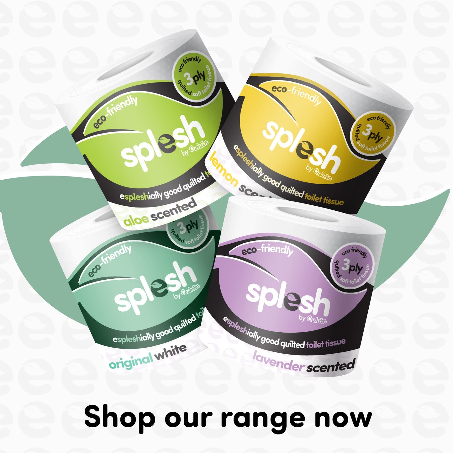 Splesh by Cusheen 3-ply Toilet Roll - Unscented (72 Pack) Soft, Quilted Bulk Toilet Rolls, Eco-Friendly Toilet Paper Sustainably Crafted in The UK