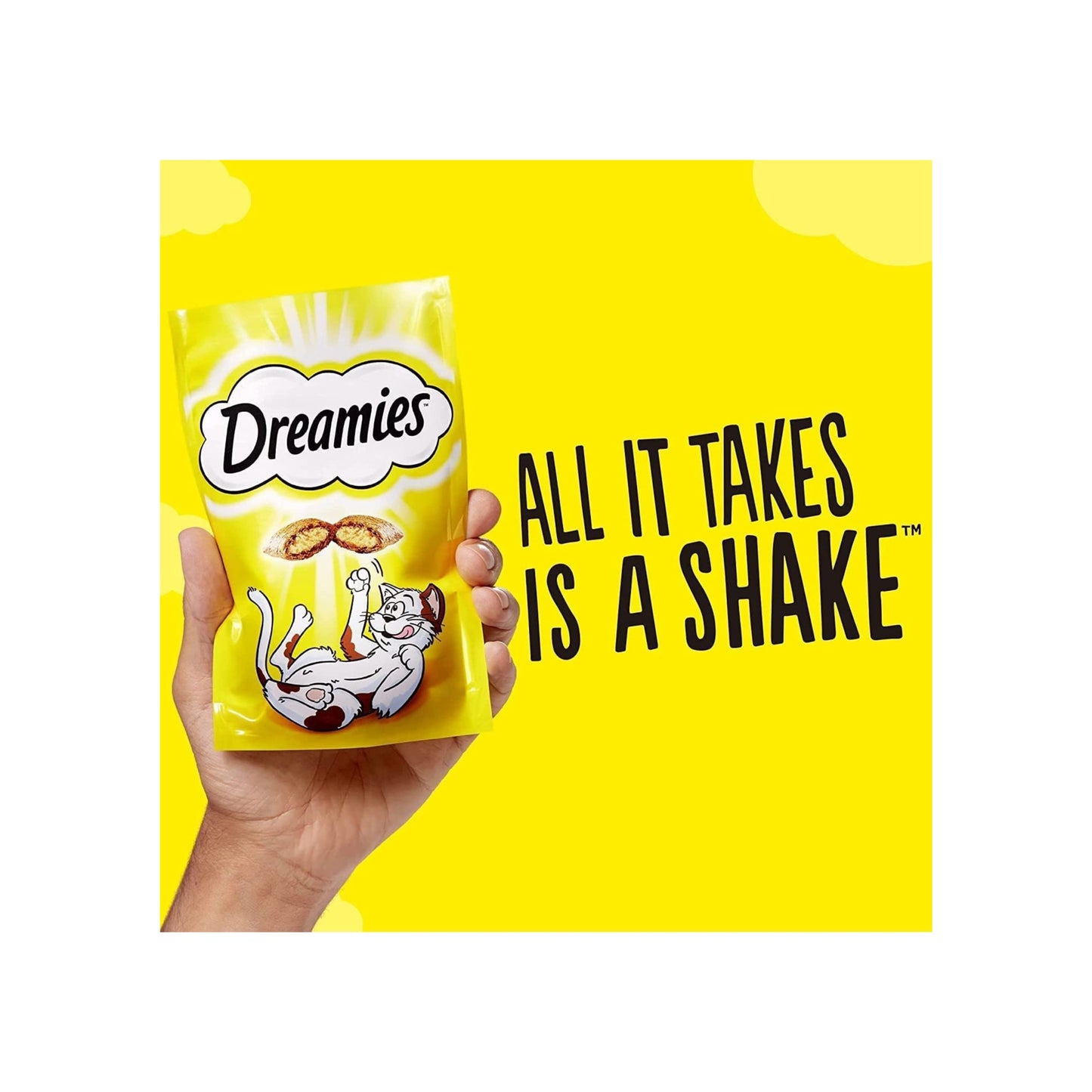 Dreamies Cat Treats Bundle of Tasty Snacks with Scrumptious Chicken, Cheese & Catnip Flavours | Cat Biscuits | Cat Treats for Indoor | Kitten Treats | No Artificial Colours | 60g