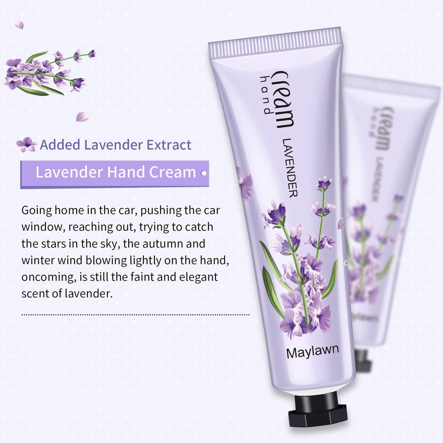 Maylawn Hand Cream, 5 x 30ml, Hand Cream Gift Sets, Vegan Friendly and Cruelty Free, Perfect for Birthday Mothers day Gifts idea For Her/Him