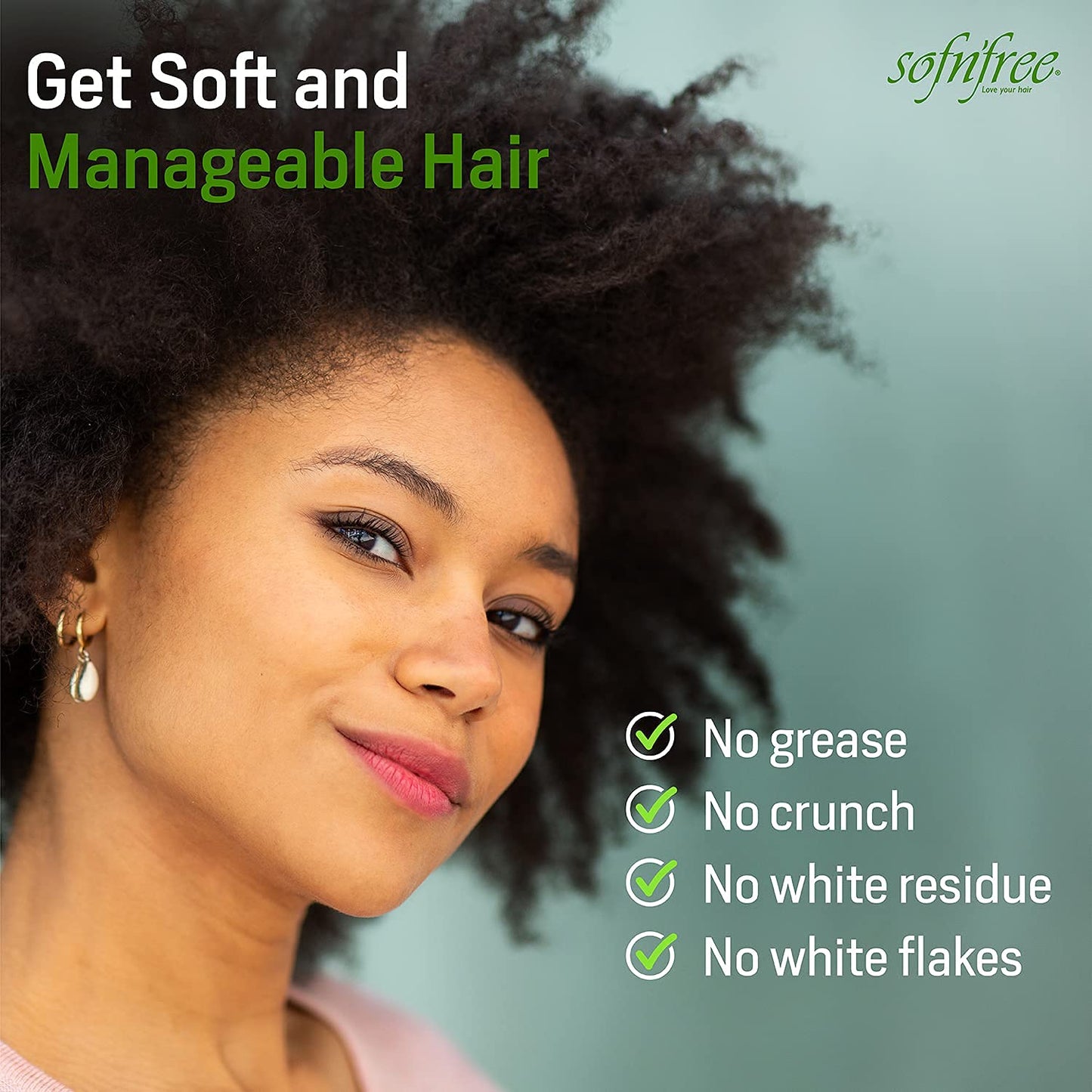 Sofn’Free Moisturizer & Curl Activator for Natural Hair, Soft Curls, and Waves 33.8 fl oz / 1000ml (1 Pack)