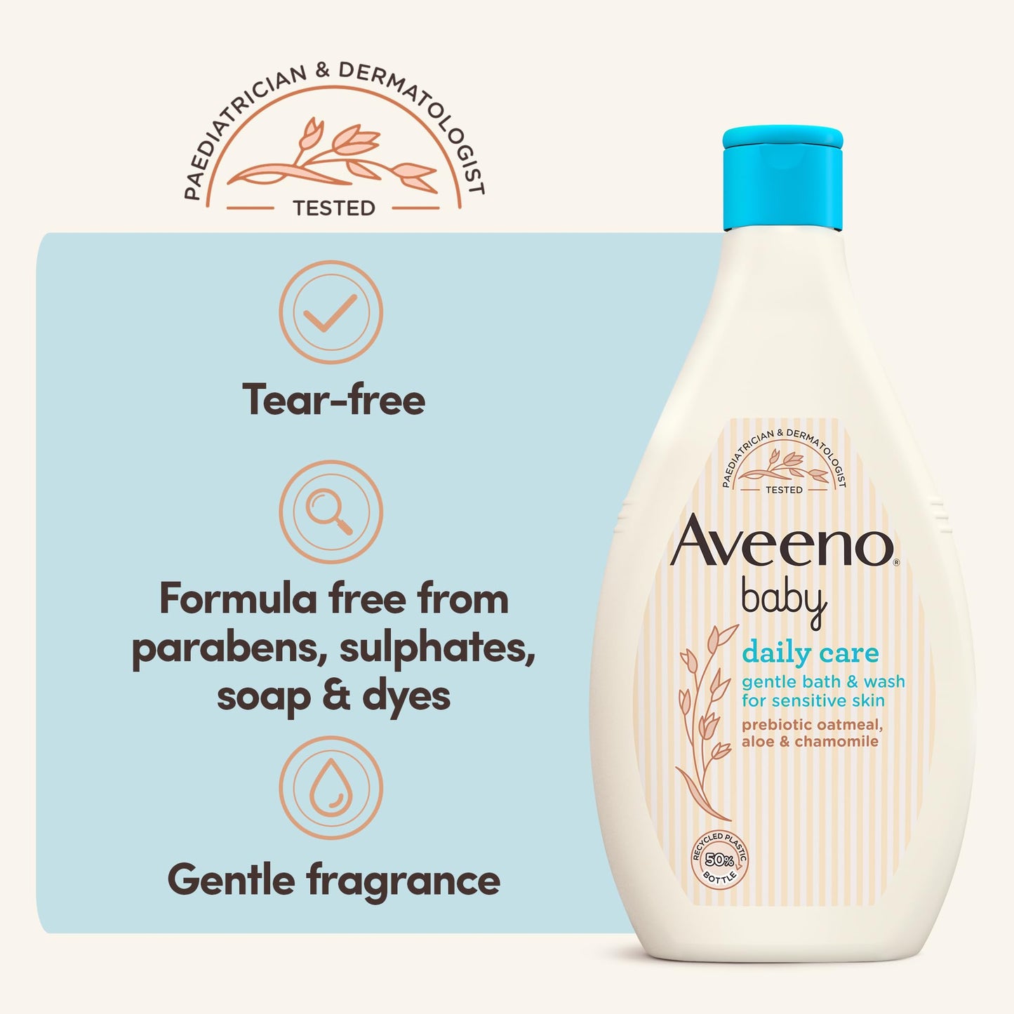 Aveeno Baby Gentle Bath Wash, 400 ml (Pack of 1)