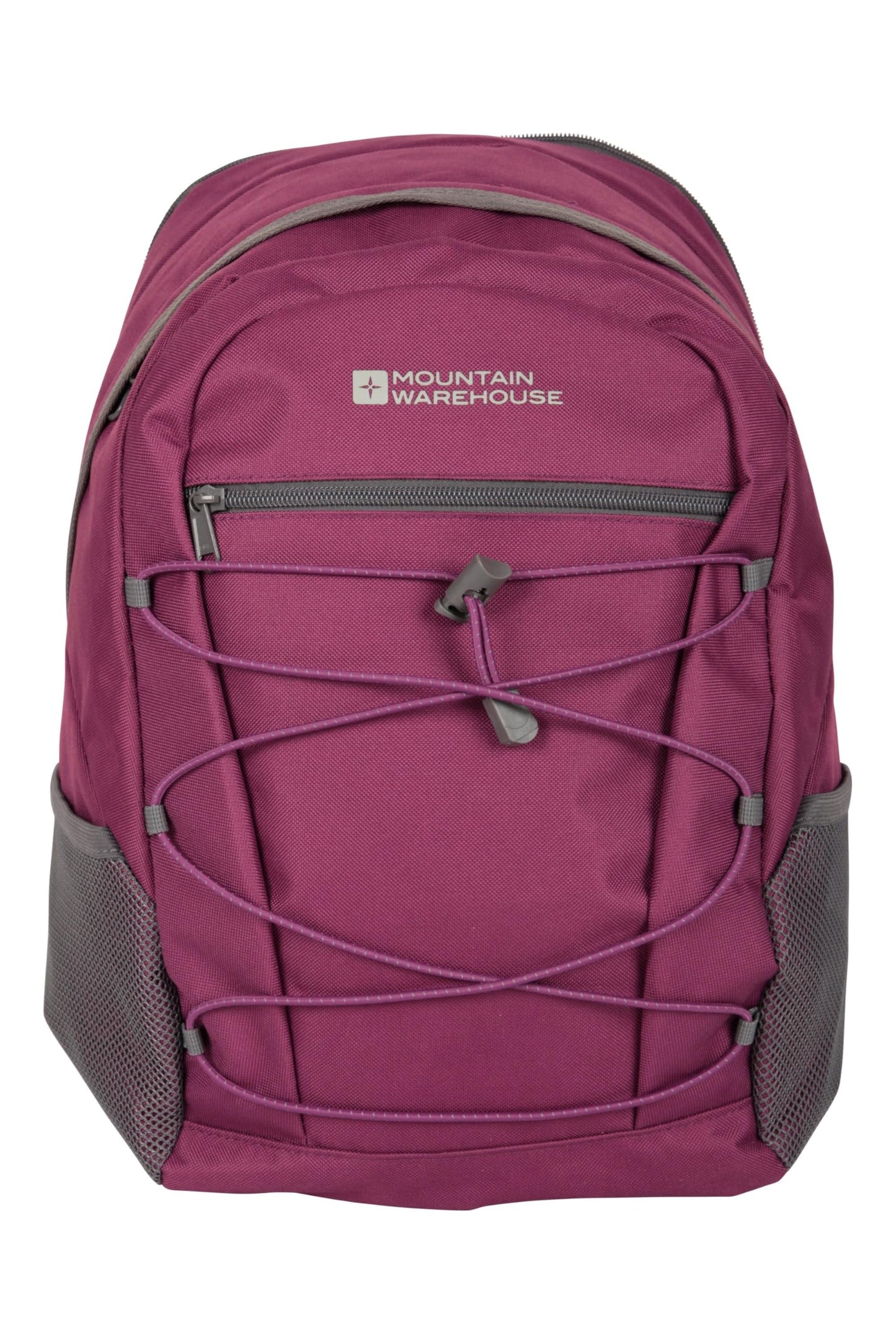 Mountain Warehouse Purple Traveller 60 + 20L Rucksack - with Rain Cover, Detachable Daypack, Adjustable Back Support - Great for Camping, Hiking