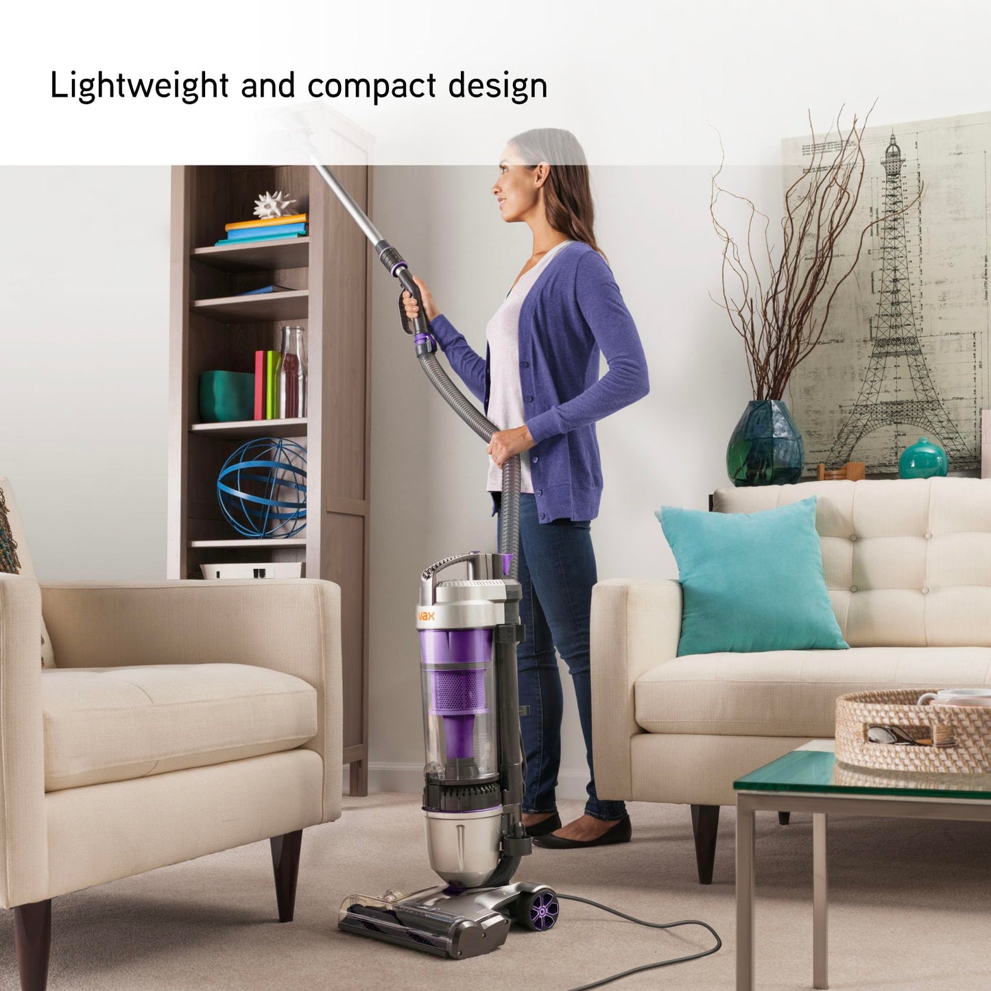 Vax Air Stretch Pet Max Vacuum Cleaner | Pet Tool | Over 17m Reach | No Loss of Suction*| Lightweight - U85-AS-Pme, Purple