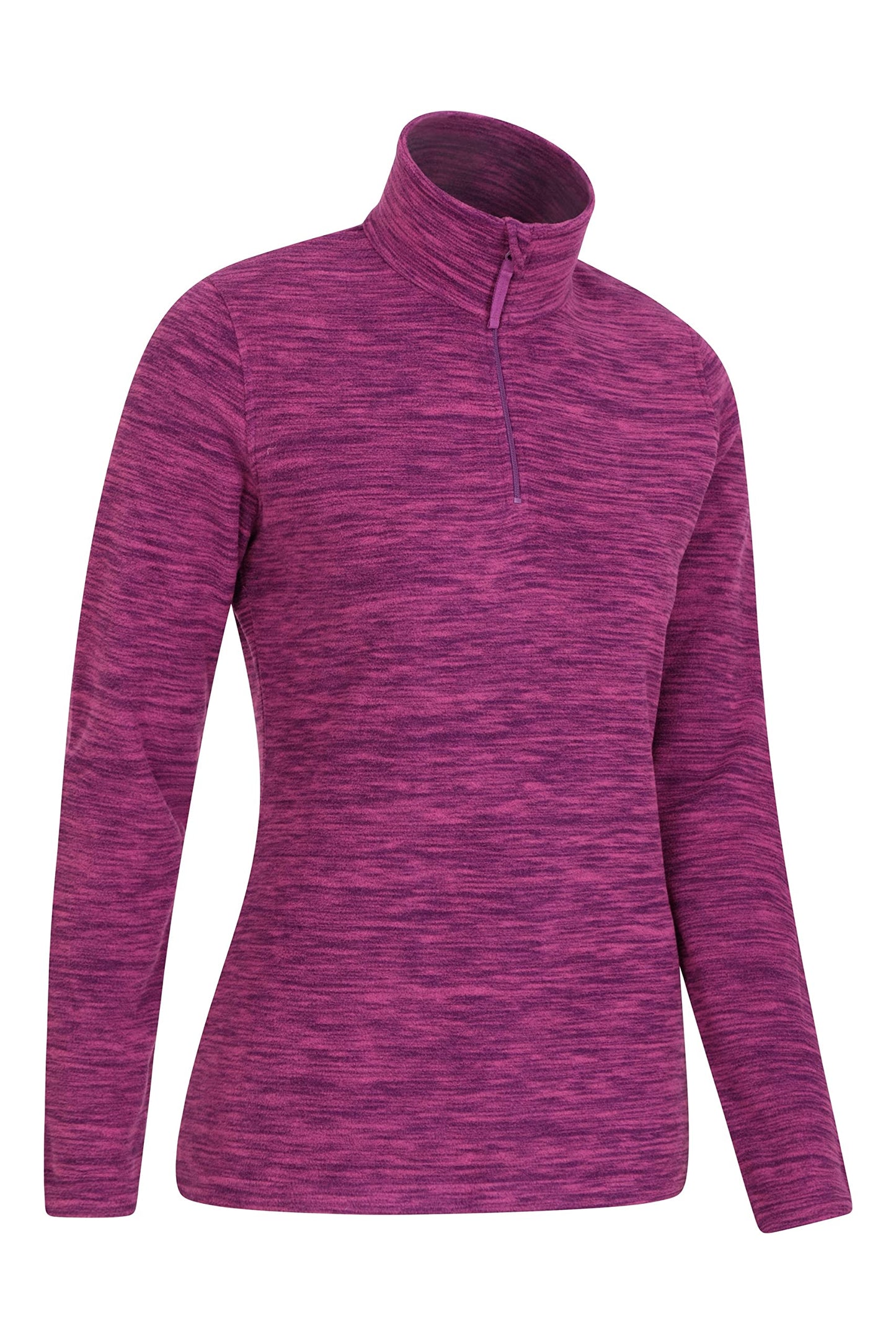Mountain Warehouse Snowdon Womens Fleece Top - Warm Pullover, Lightweight Sweater, Half Zip, Quick Drying - Travelling Grape Women's Size 14