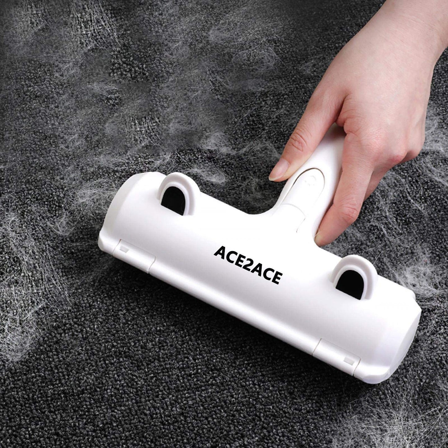 Pet Hair Remover Roller Brush for Dogs and Cats, Easy to Clean Fixed Areas Pet Fur from Carpet, Furniture, Rugs, Stairs, bedding and Sofa