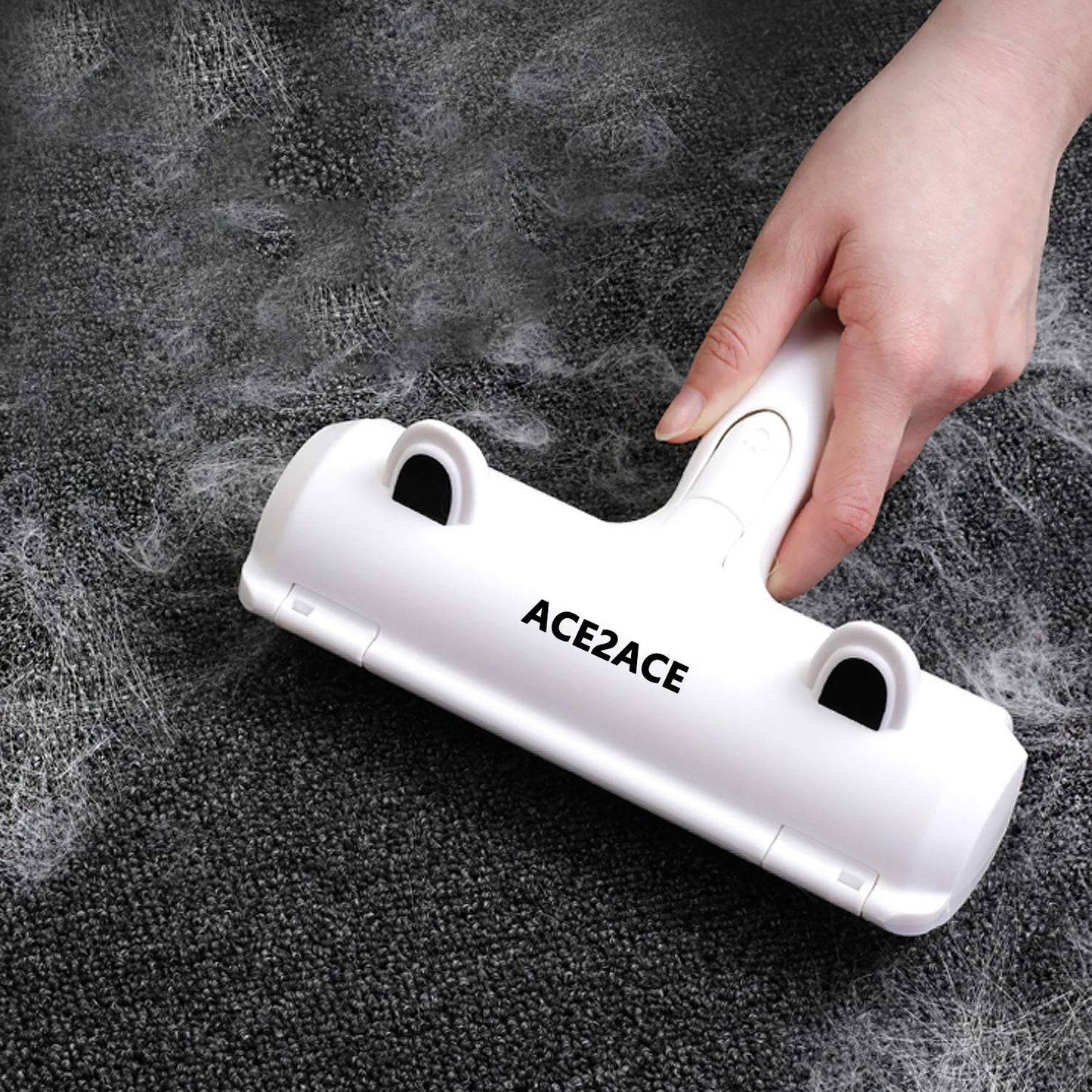 Pet Hair Remover Roller Brush for Dogs and Cats, Easy to Clean Fixed Areas Pet Fur from Carpet, Furniture, Rugs, Stairs, bedding and Sofa