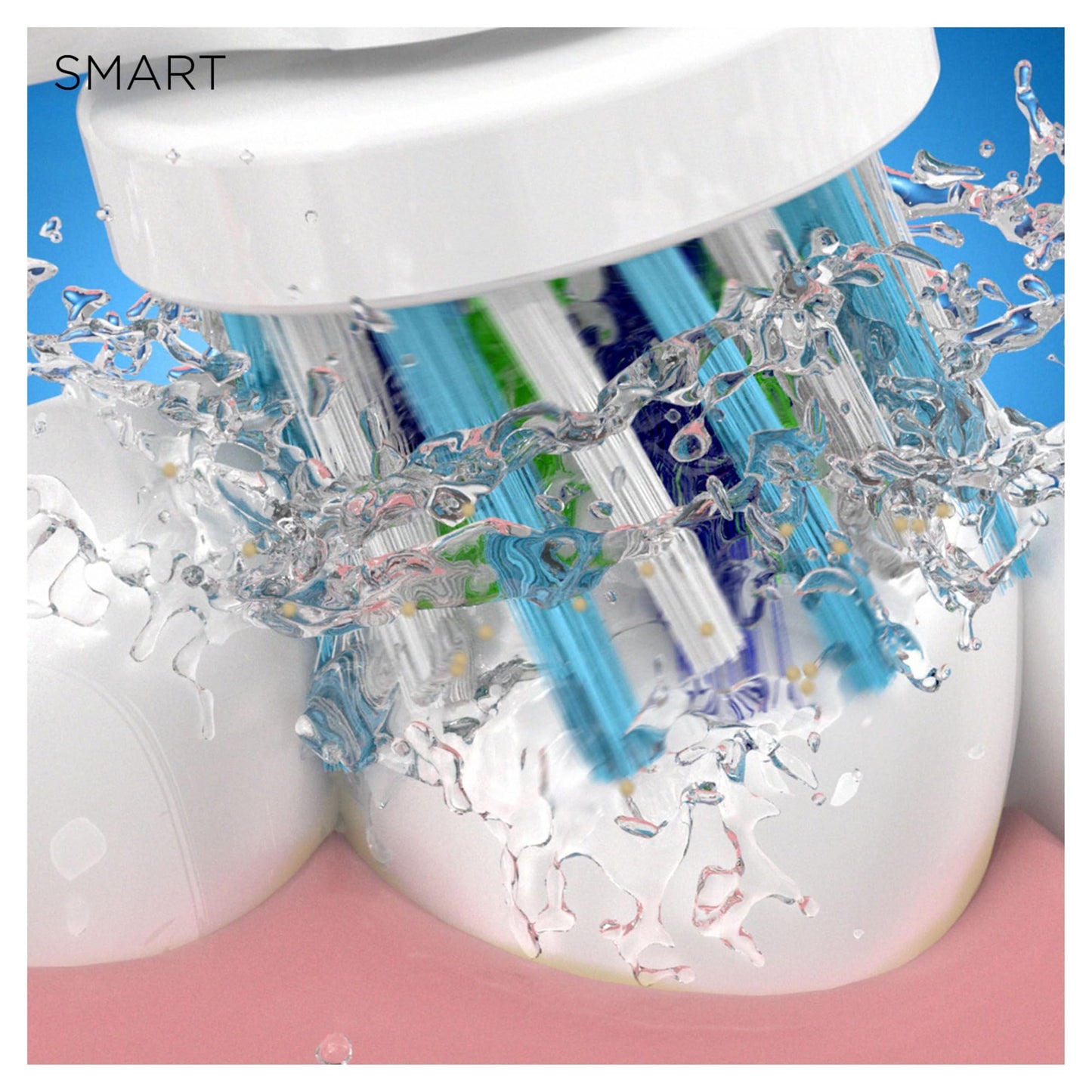 Oral-B Smart 6 Electric Toothbrushes Adults, App Connected Handle, 3 Toothbrush Heads & Travel Case, 5 Modes, Teeth Whitening, 2 Pin UK Plug, 6000N
