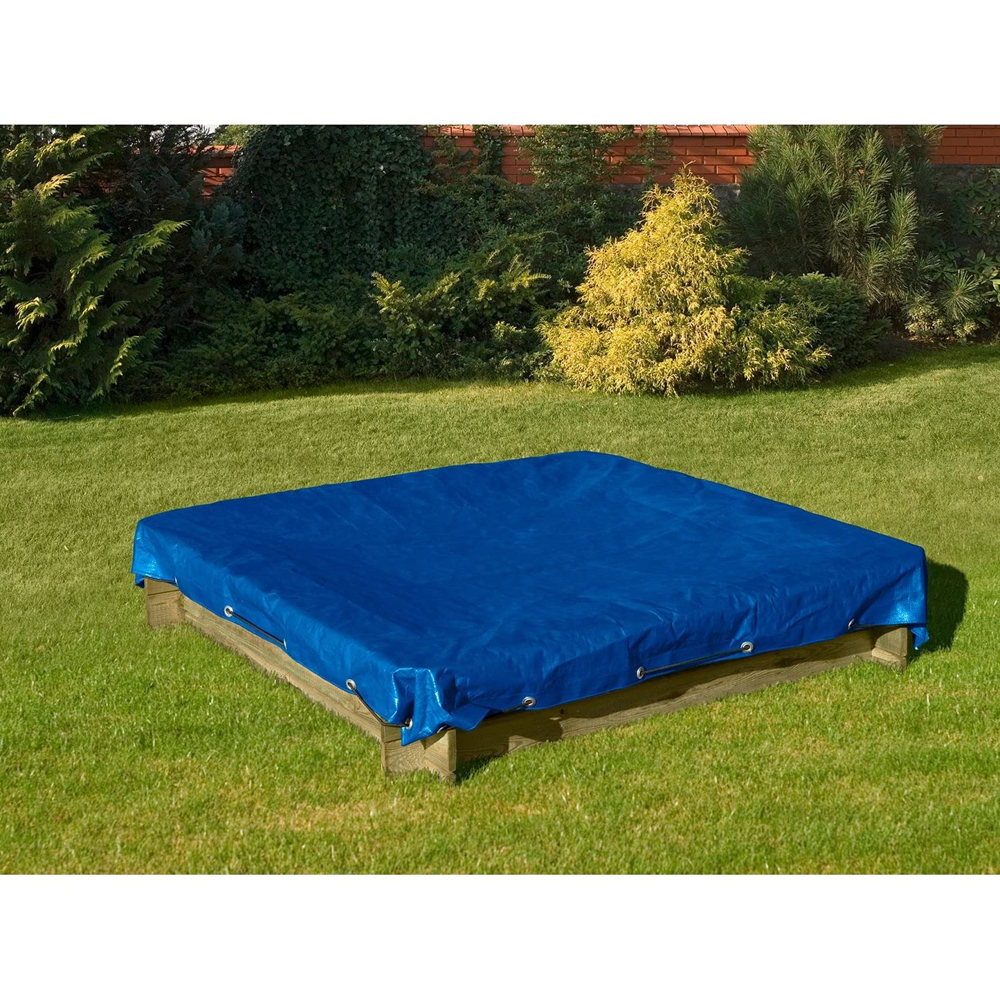 3 x 3 m Blue Tarpaulin Waterproof Tarp Sheet Cover, Groundsheet - Waterproof, Weatherproof, Frost-Resistant, UV Protection, Universal, Multipurpose, Reinforced Eyelets