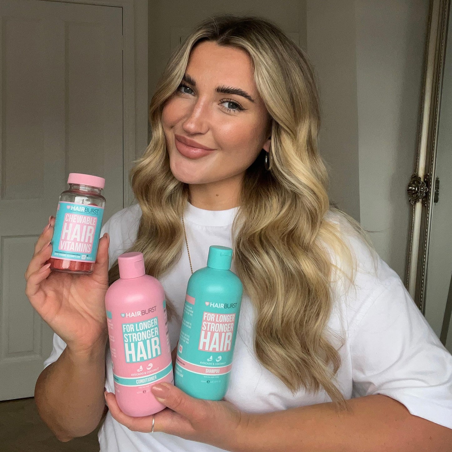 HAIR BURST Shampoo and Conditioner Set — SLS Free Hair Growth and Thickening Treatment, Coconut and Avocado Scent